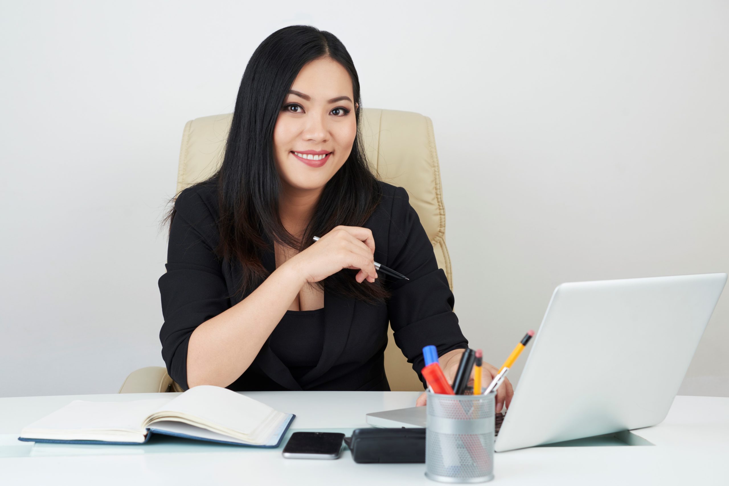 Pretty female entrepreneur