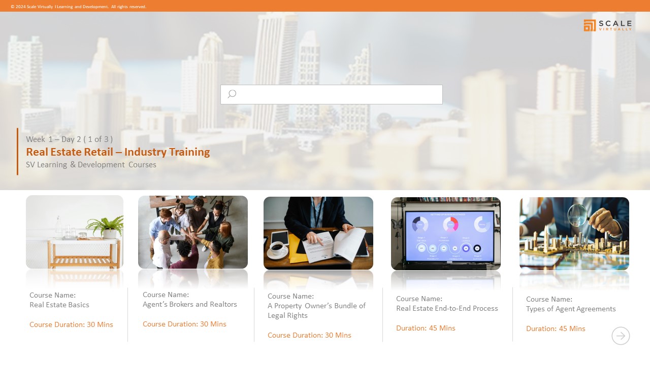W1D1: Industry Training - Real Estate Basics - Scale Virtually Philippines