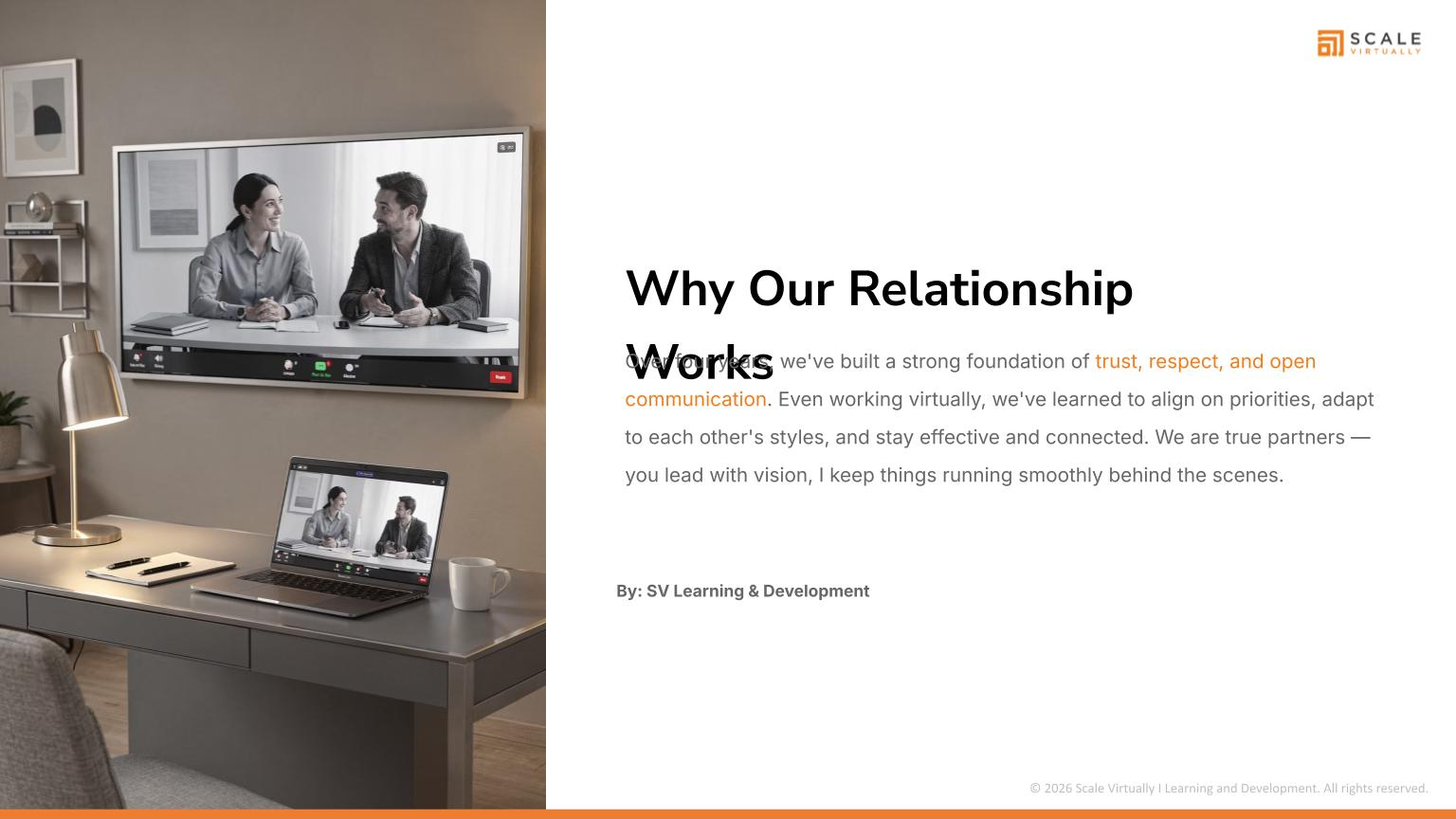 Why Our Relationship Works - Scale Virtually Philippines