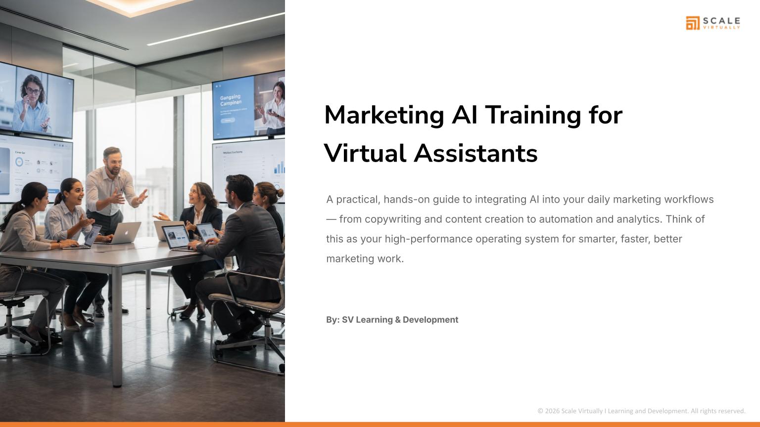 Marketing AI Training for Virtual Assistants - Scale Virtually Philippines