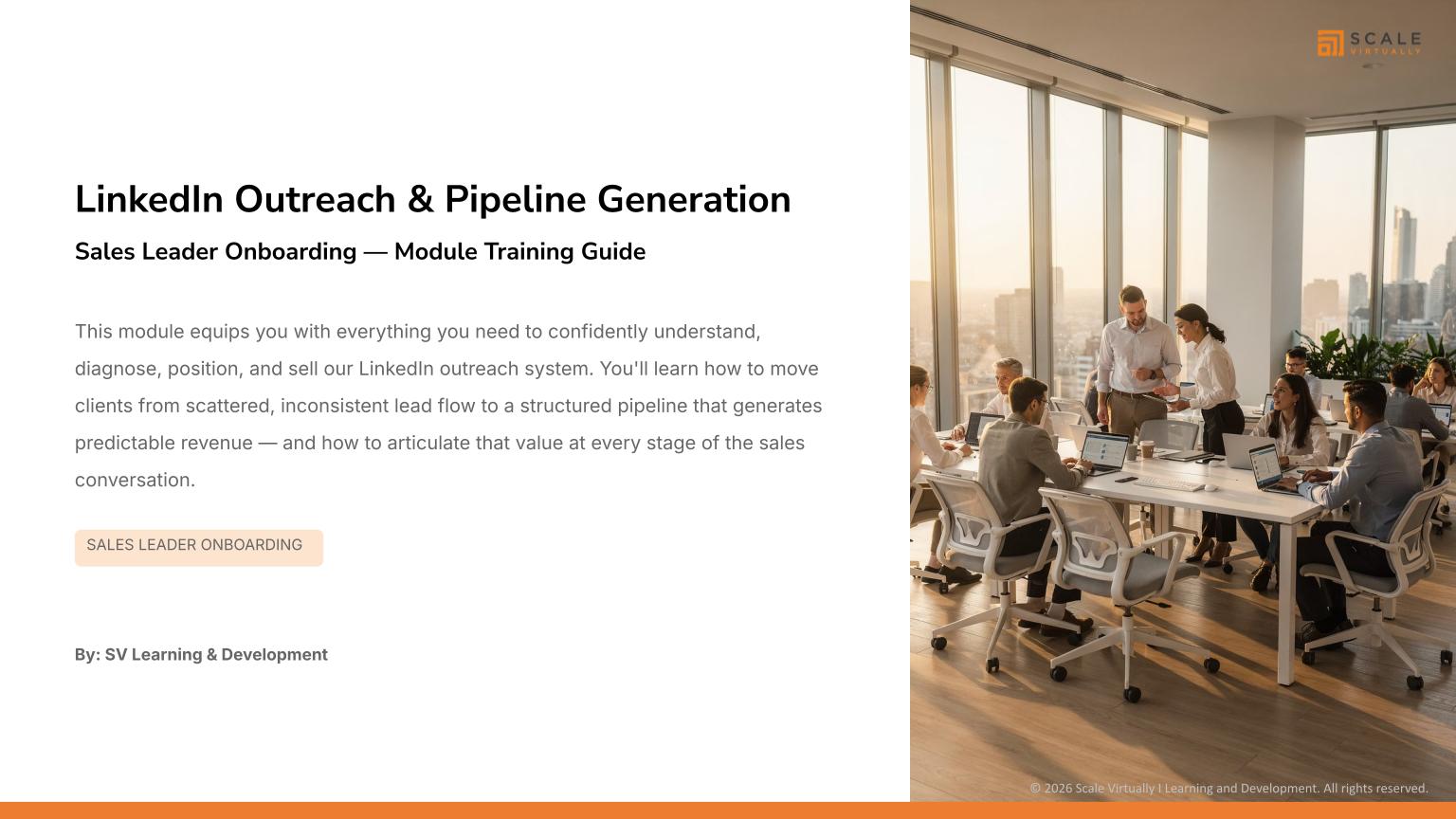 LinkedIn Outreach & Pipeline Generation - Scale Virtually Philippines