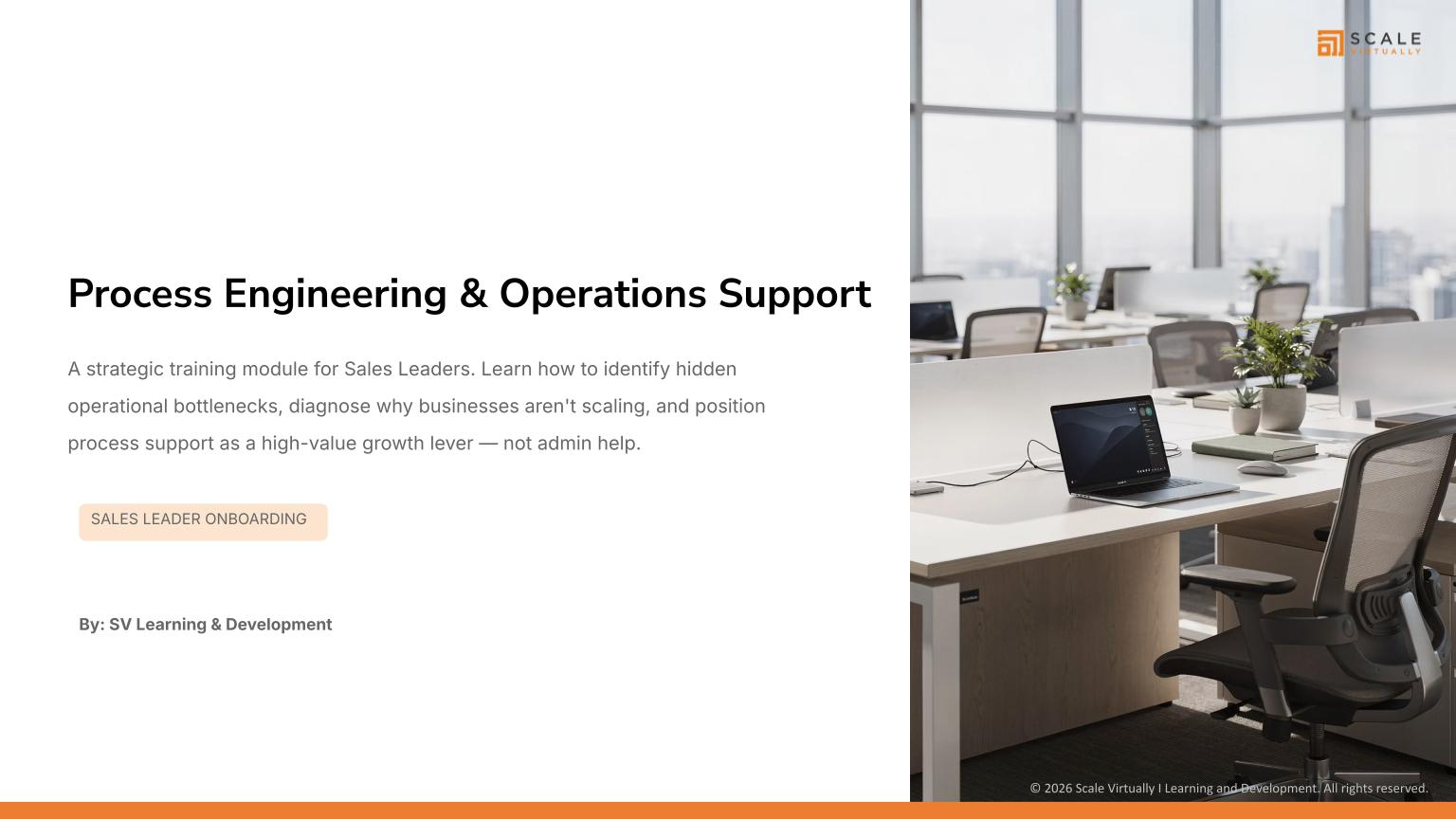 Process Engineering & Operations Support - Scale Virtually Philippines